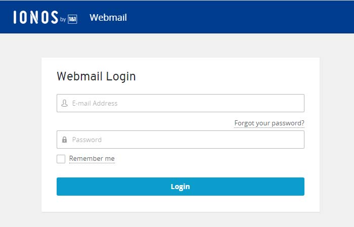 1&1 Webmail Login Account